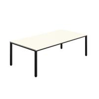 Fraction Infinity Rectangular Meeting Table (FSC) 2400 X 1200 White/Black