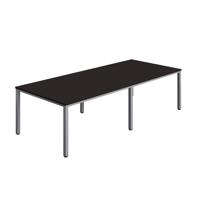 Fraction Infinity Rectangular Meeting Table (FSC) 2800 X 1200 Anthracite/Silver