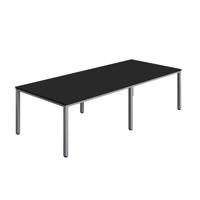 Fraction Infinity Rectangular Meeting Table (FSC) 2800 X 1200 Black/Silver