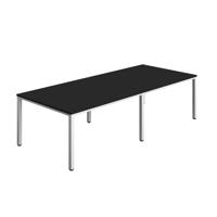 Fraction Infinity Rectangular Meeting Table (FSC) 2800 X 1200 Black/White