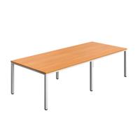 Fraction Infinity Rectangular Meeting Table (FSC) 2800 X 1200 Beech/White