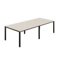 Fraction Infinity Rectangular Meeting Table (FSC) 2800 X 1200 Grey/Black