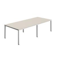 Fraction Infinity Rectangular Meeting Table (FSC) 2800 X 1200 Grey/White