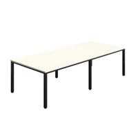 Fraction Infinity Rectangular Meeting Table (FSC) 2800 X 1200 White/Black