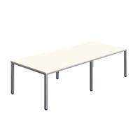Fraction Infinity Rectangular Meeting Table (FSC) 2800 X 1200 White/Silver