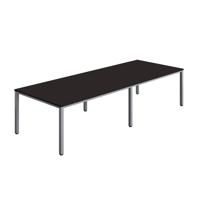 Fraction Infinity Rectangular Meeting Table (FSC) 3200 X 1200 Anthracite/Silver