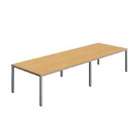 Fraction Infinity Rectangular Meeting Table (FSC) 3600 X 1200 Sorano Oak/Silver
