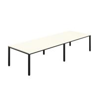 Fraction Infinity Rectangular Meeting Table (FSC) 3600 X 1200 White/Black