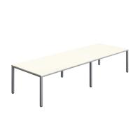 Fraction Infinity Rectangular Meeting Table (FSC) 3600 X 1200 White/Silver