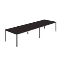 Fraction Infinity Rectangular Meeting Table (FSC) 4000 X 1200 Anthracite/Silver