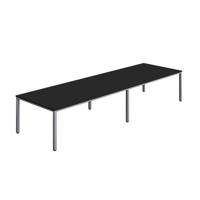 Fraction Infinity Rectangular Meeting Table (FSC) 4000 X 1200 Black/Silver