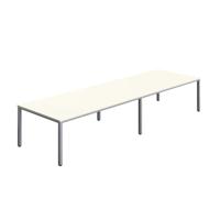 Fraction Infinity Rectangular Meeting Table (FSC) 4000 X 1200 White/Silver