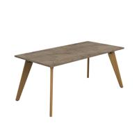 Plateau Rectangular Table (FSC) 1800 X 900 Grey Nebraska Oak