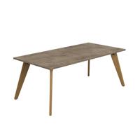 Plateau Rectangular Table (FSC) 2000 X 1000 Grey Nebraska Oak