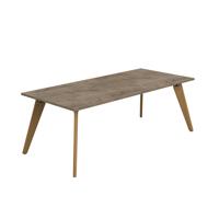 Plateau Rectangular Table (FSC) 2200 X 1000 Grey Nebraska Oak