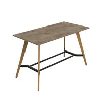 Plateau Poseur Rectangular Table (FSC) 2000 X 1000 Grey Nebraska Oak