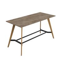 Plateau Poseur Rectangular Table (FSC) 2200 X 1000 Grey Nebraska Oak