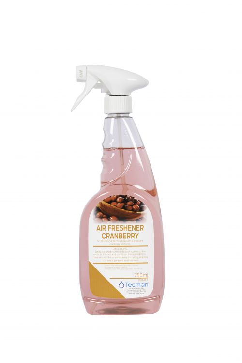Tecman Air Freshener Cranberry 750Ml Trigger Spray Case 6 3P