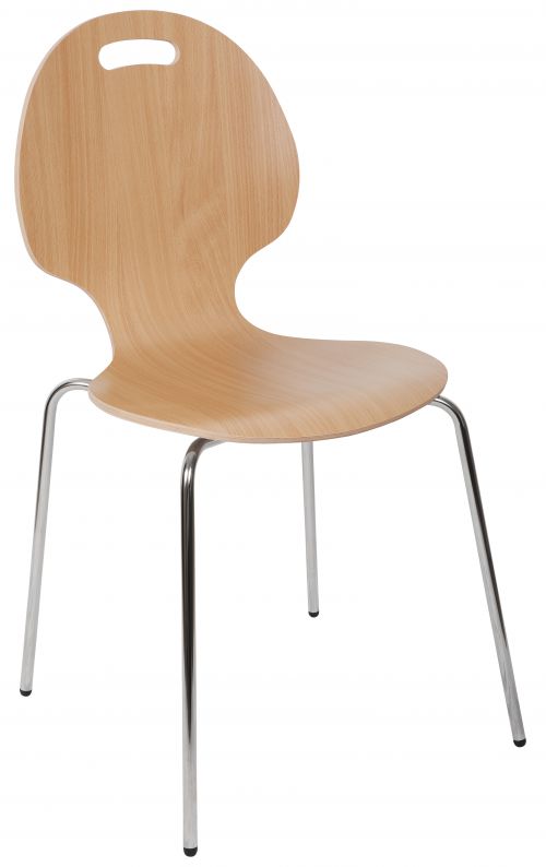 Teknik Office Cafe Chair Available In Singles Or Packs Of 4 Breakout Chair Chrome Legs And Solid Shell Seating