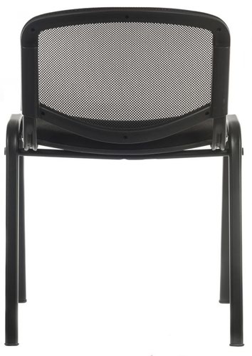 Conference Mesh Back Stackable Chair Black - 1500MESH-BLK  13215TK