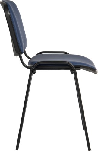 13201TK - Conference PU Stackable Chair Blue - 1500PU-BLU