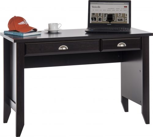 Teknik Office Jamocha Wood Effect Laptop Home Office Study Desk With Stationery And Keyboard Drawer | 5409936 | Teknik