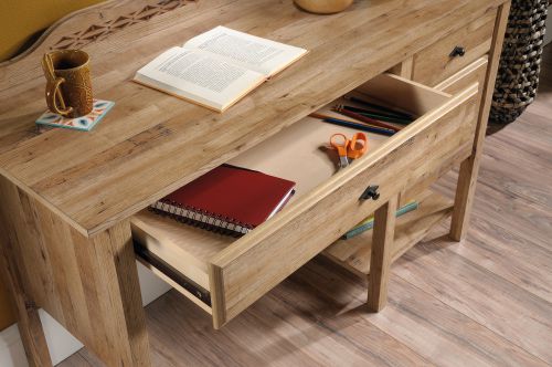 Teknik Office Spanish Style Desk In Antiqua Chestnut Finish With
