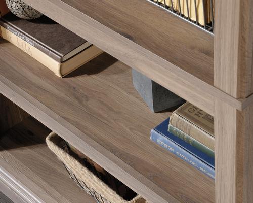 Barrister Home 5 Shelf Bookcase with 3 Adjustable Shelves W896 x D336 x H1772mm Salt Oak - 5420173 Bookcases 12942TK