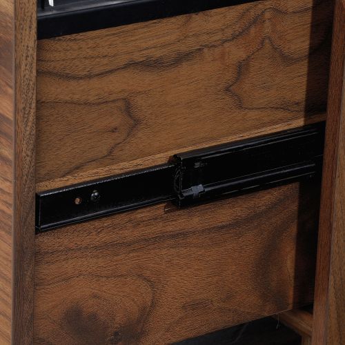 Teknik Office Clifton Place Lateral Filer with Grand Walnut Effect Finish Two Spacious File Lockable Drawers and Solid Wooden Feet