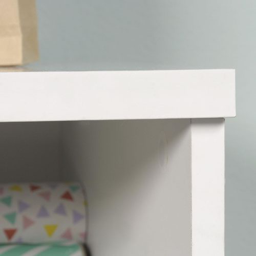 Teknik Office Craft Storage Cabinet in a White Finish with four easy glide drawers