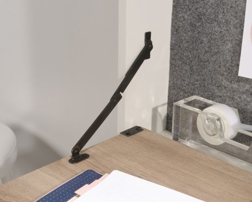 Avon Space Saving Wall Desk White with Sky Oak Finish - 5423547