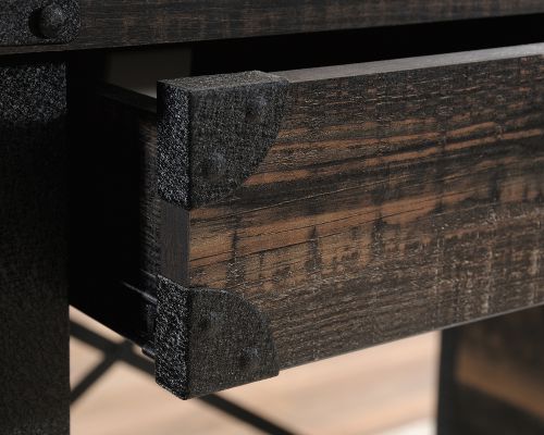 Teknik Office Steel Gorge  Desk with Carbon Oak Effect Finish