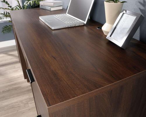 Teknik Office Elstree Double Pedestal Desk Spiced Mahogany | 5426918 | Teknik