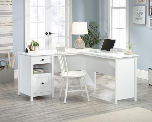 Home Study Home Office L-Shaped Desk White - 5427718