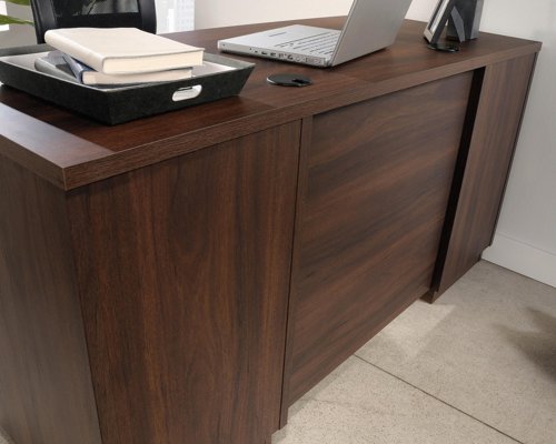 Teknik Office Elstree Credenza Desk  in Spiced Mahogany