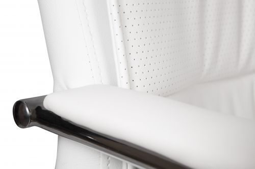 Kendal Luxury Faux Leather Executive Office Chair White - 6901KW Teknik