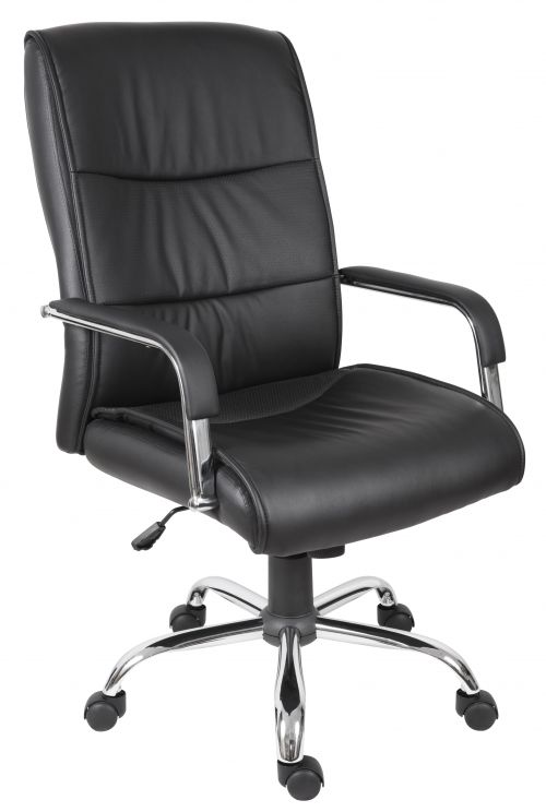 Teknik Office Kendal Black Luxury, Leather Office Chair Arm Covers