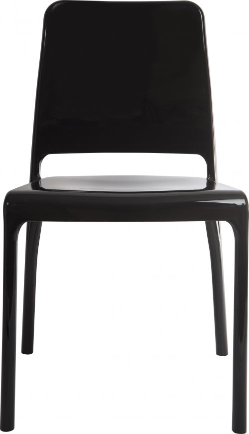6908BLK - Teknik 6908BLK Clarity stackable Black Chairs Pack of 4