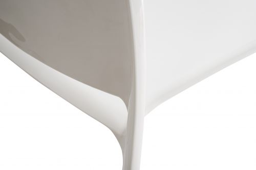 Teknik 6908WHI Clarity stackable White Chairs Pack of 4