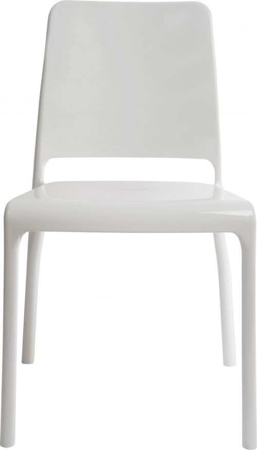 6908WHI - Teknik 6908WHI Clarity stackable White Chairs Pack of 4