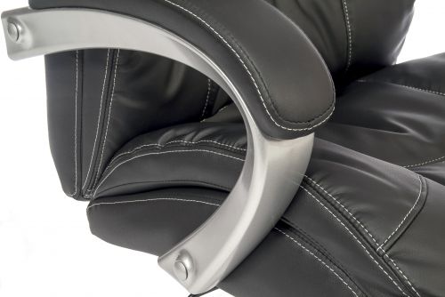 Siesta Luxury Leather Faced Executive Office Chair Black - 6916 Teknik