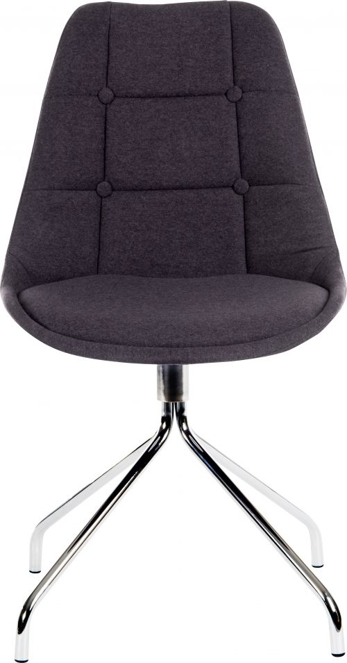 Breakout Upholstered Reception Chair Graphite (Pack 2) - 6930GRA
