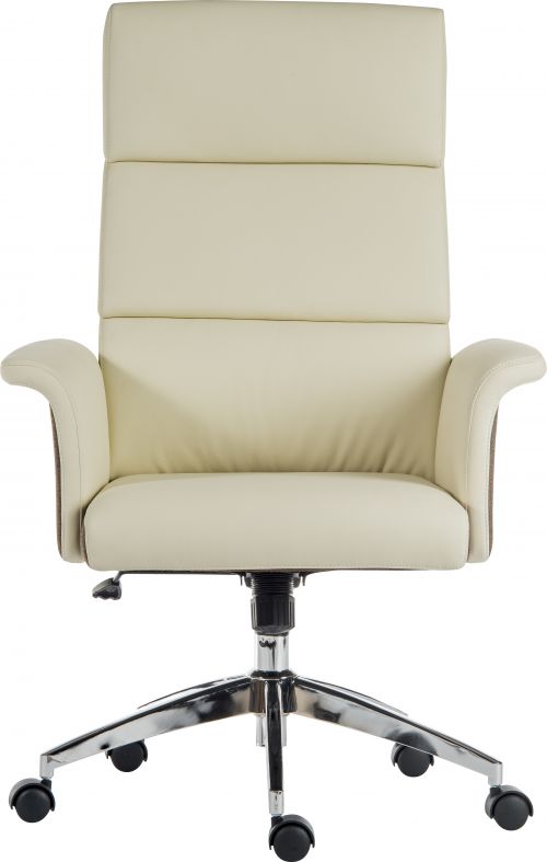 12459TK - Elegance Gull Wing High Back Leather Look Executive Chair - 6950CRE