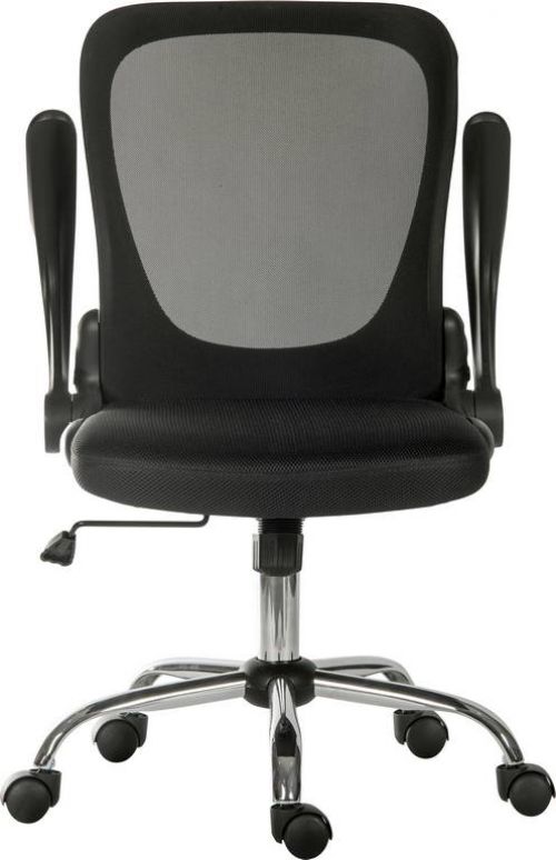 Flip Mesh Back Executive Office Chair with Flip Up Armrests Black - 6962BLK  12417TK