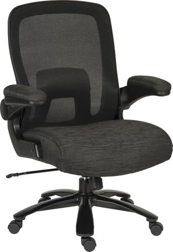 Teknik Office Hercules Heavy Duty Executive chair with mesh backrest flip up arms and rated to 35 stone