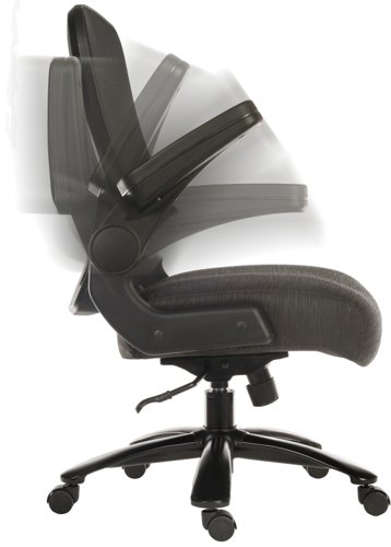Teknik Office Hercules Heavy Duty Executive chair with mesh backrest flip up arms and rated to 35 stone | 6973 | Teknik