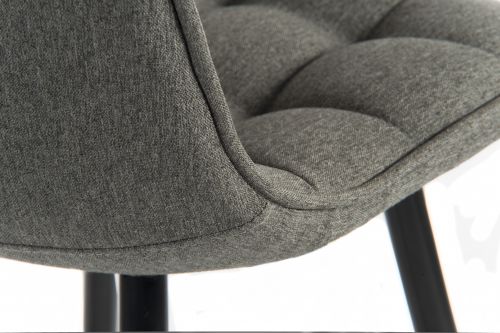 6978GREY | The Teknik Office Quilt Barstool with its plush yet stylish padded grey fabric seat and black powder coated metal slimline legs is a wonderful addition for a multitude of domestic environments. This stool requires minimal self assembly and with its neutral yet stylish grey upholstery and contrasting black framed appearance, it is guaranteed to complement all colour schemes. 