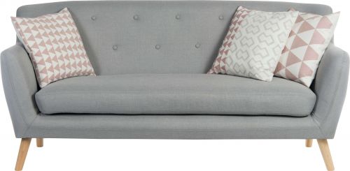 6982 - Teknik Office Skandi 3 seater sofa in grey fabric