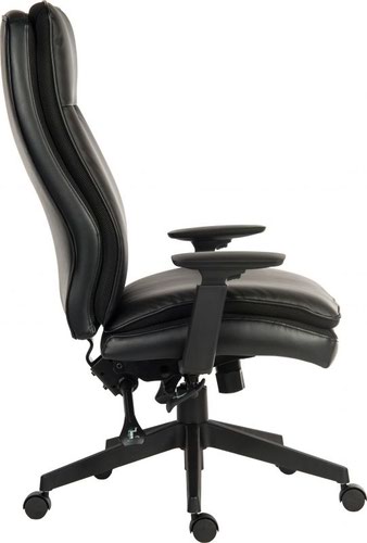 12186TK - Plush Ergo Executive Office Chair Black - 6985