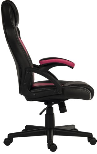 Teknik Kyoto Contemporary Gaming Chair With Fixed Arms Pink - 6996  29252TK